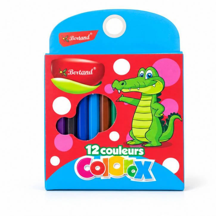 Bertrand Colour Pencils - 12 Colours, Short Pack