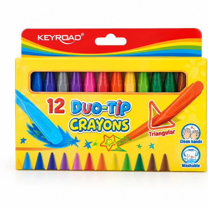 KEYROAD Duo-Tip Crayons - 12