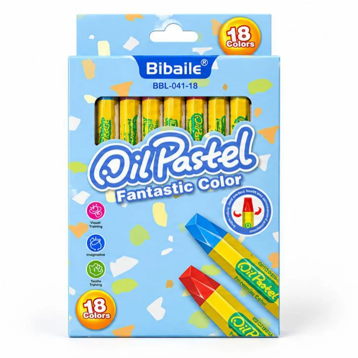 Bibaile Oil Pastels - 18 Colours