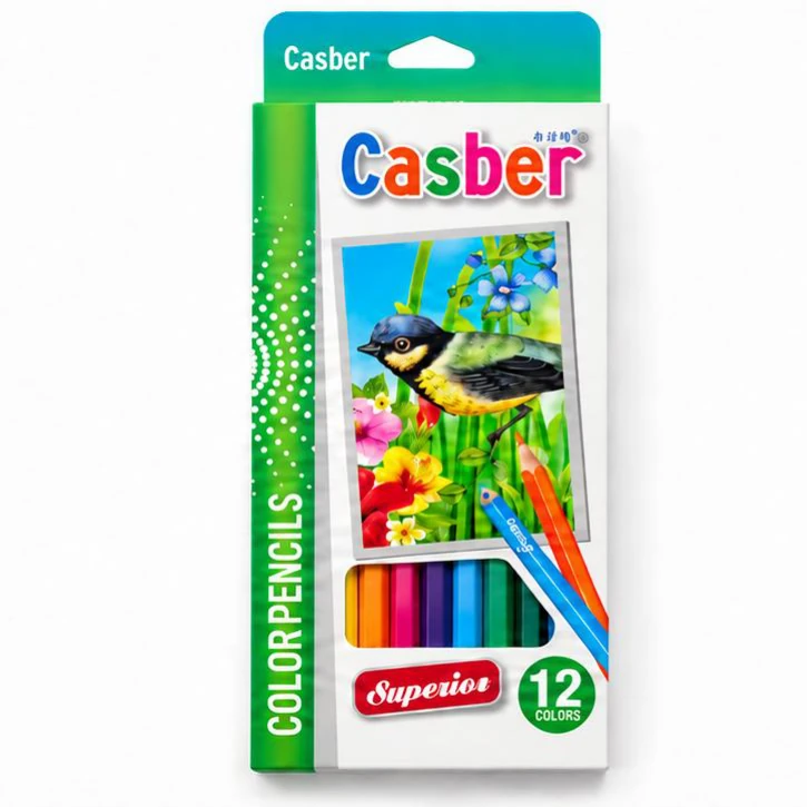 Casber Superior Colour Pencils - 12 Colours