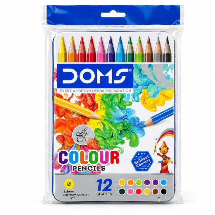 DOMS Super Soft Colour Pencils - 12 Shades