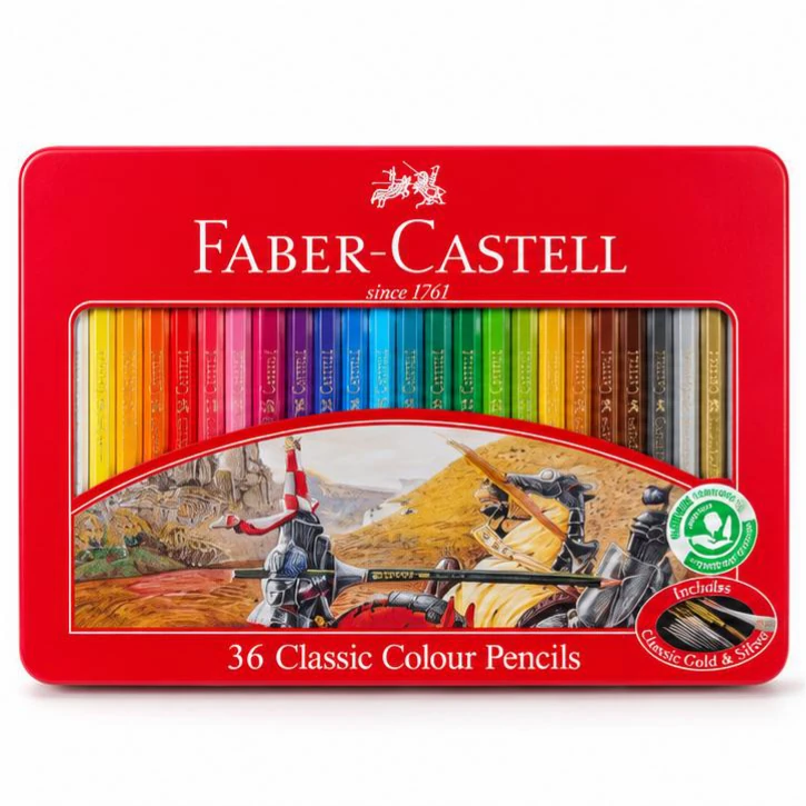 Faber-Castell Classic Colour Pencils - 36 Colours