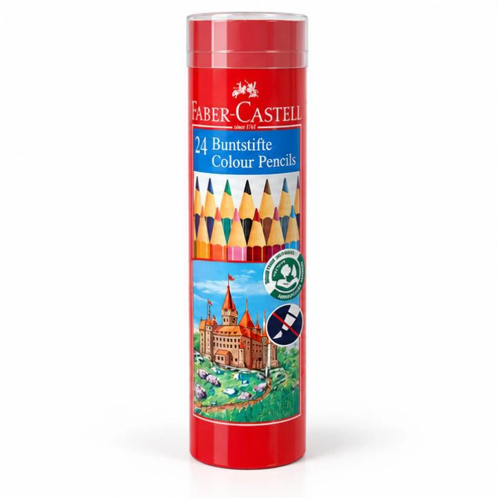 Faber-Castell Colour Pencils - 24, Tube