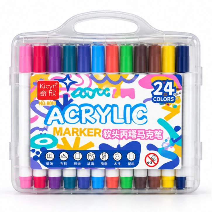 Acrylic Markers - 24 Colours