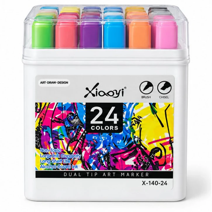 Xiaoyi 24-colour dual-tip Art Markers
