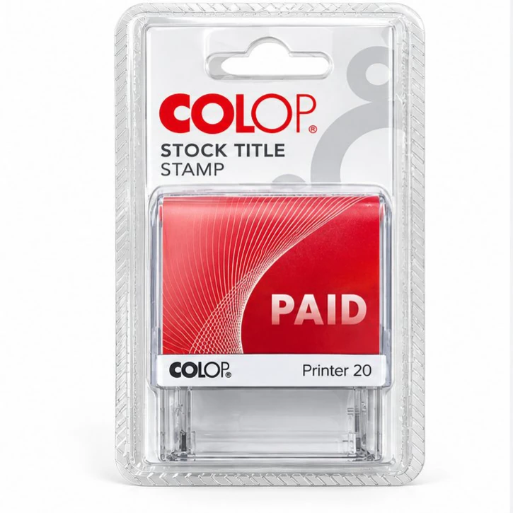 COLOP Printer 20 PAID Stamp