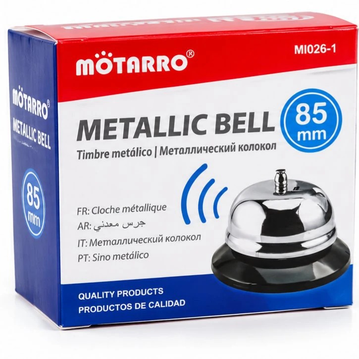 Motarro Metallic Desk Bell 85 mm