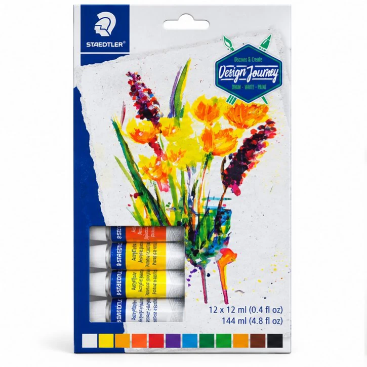 Staedtler Design Journey Acrylic Paint 12 x 12 ml